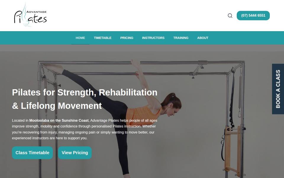Advantage pilates website