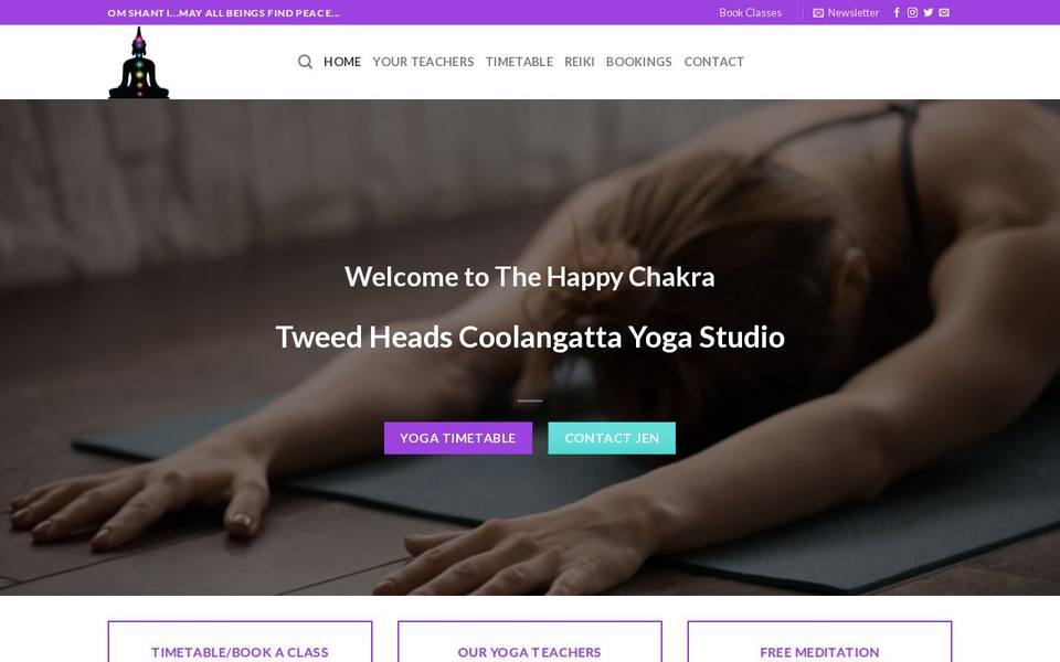 The Happy Chakra Yoga website