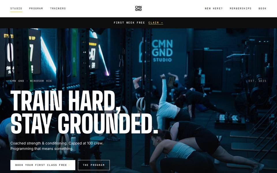CMN GND Studio website
