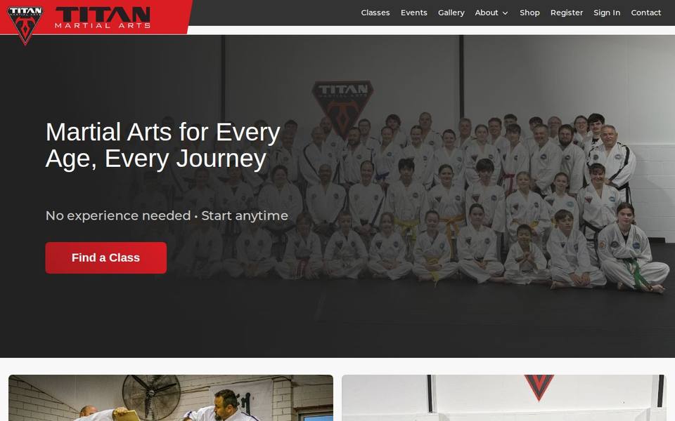 Titan Martial Arts website