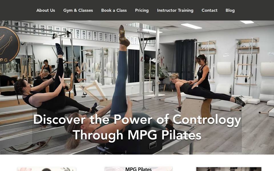 MPG Pilates website