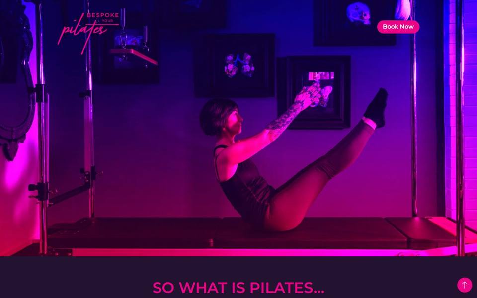Bespoke Pilates website