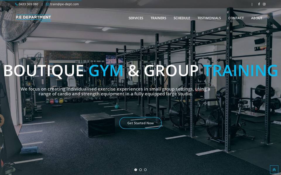 PE Department website