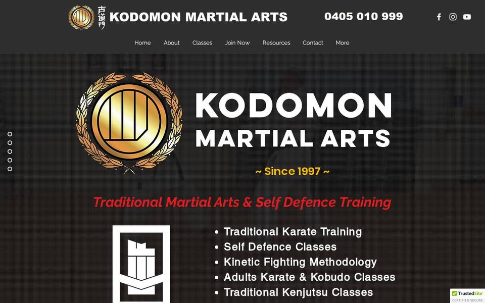 Kodomon Martial Arts website