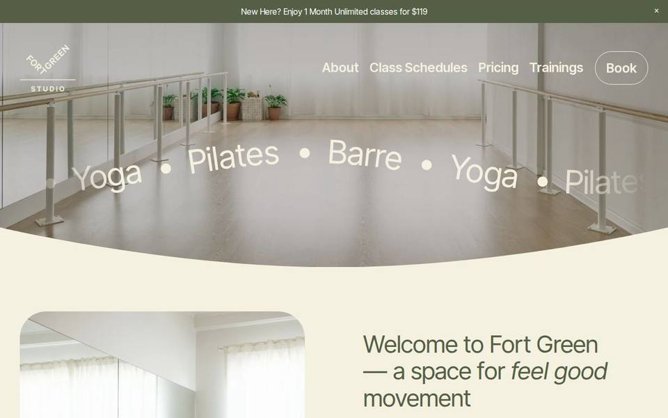 Fort Green Studio website