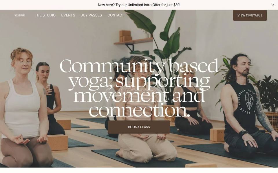 Eastside Yoga Ballarat website