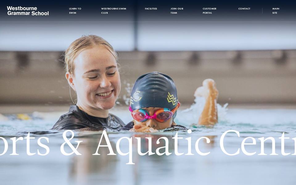 Westbourne Sports and Aquatic Centre website