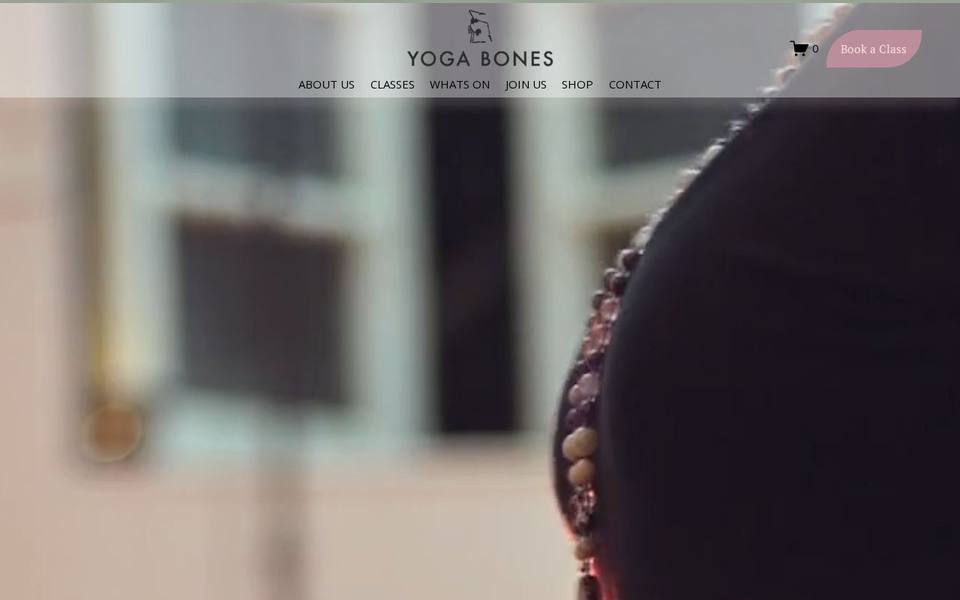 Yoga Bones website