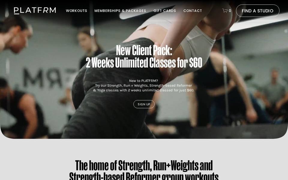 Platfrm website