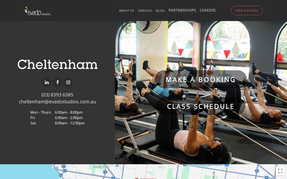 Evado Studios Cheltenham website