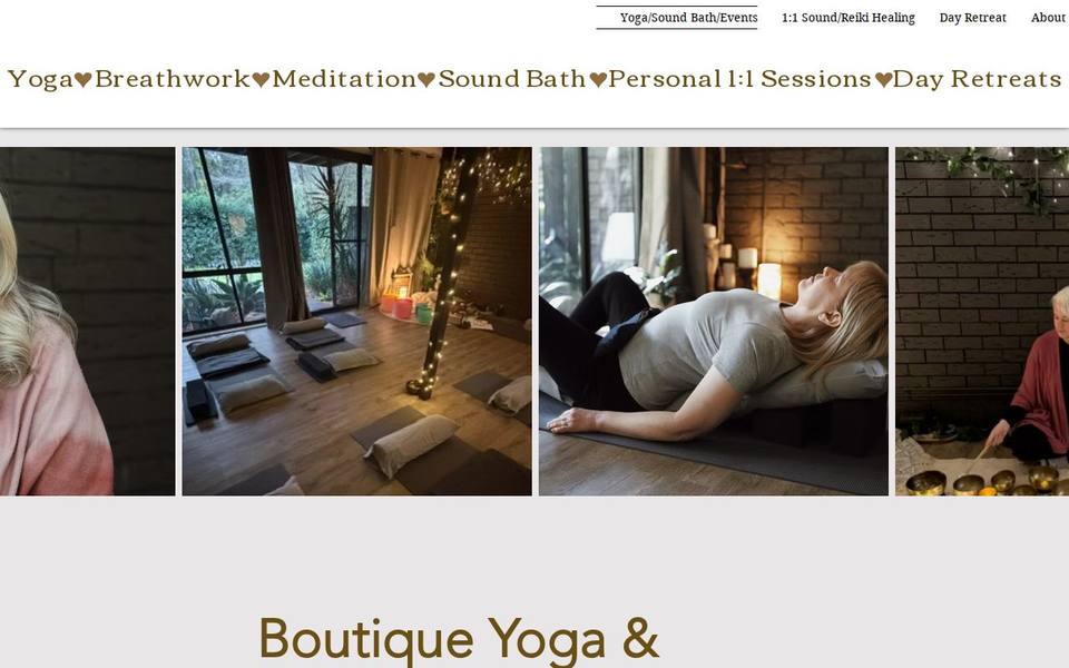 Escape with Yoga website