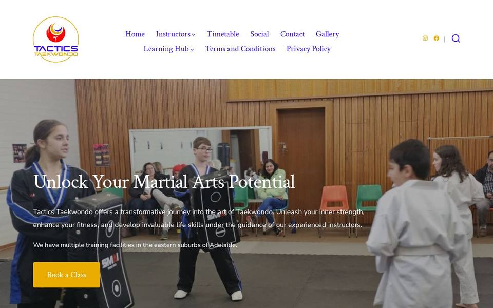 Tactics Taekwondo website