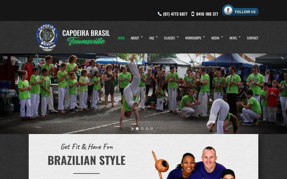 Capoeira Brasil Townsville website