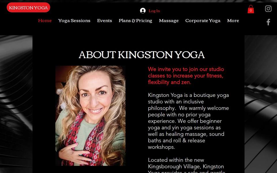 Kingston Yoga website