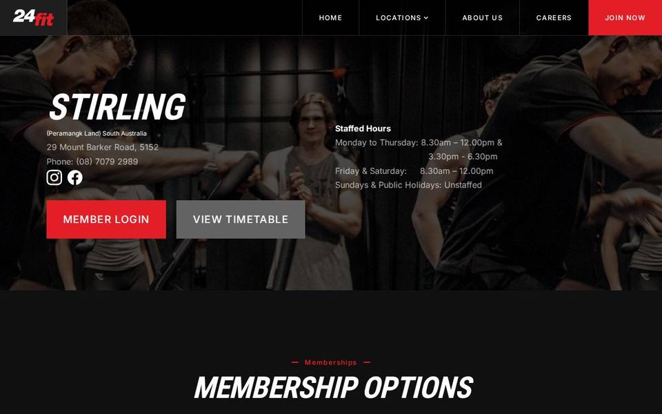 24Fit Stirling website