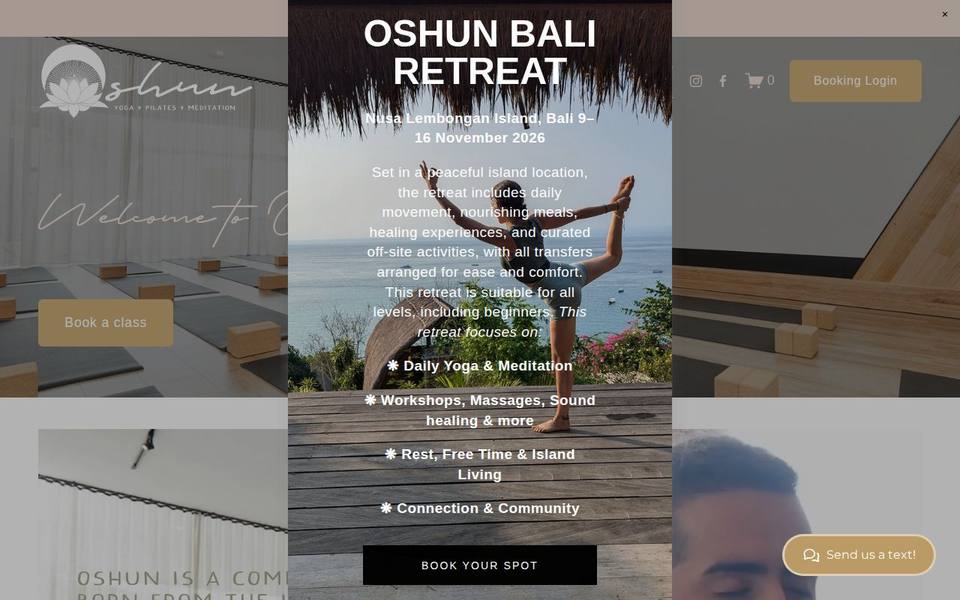 Oshun Yoga website