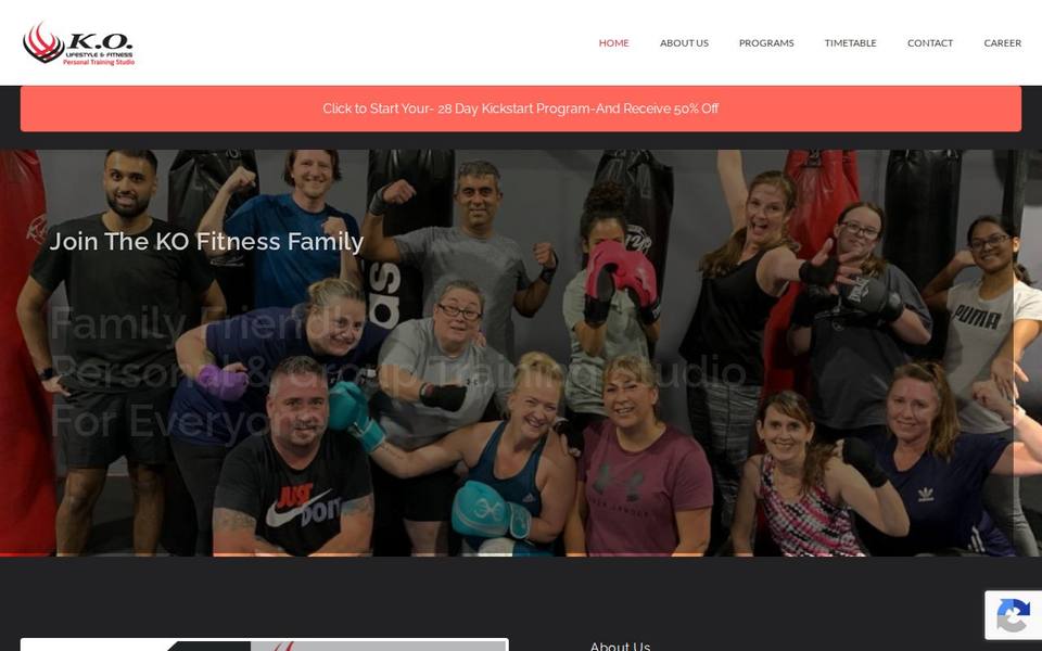 KO Lifestyle and Fitness website