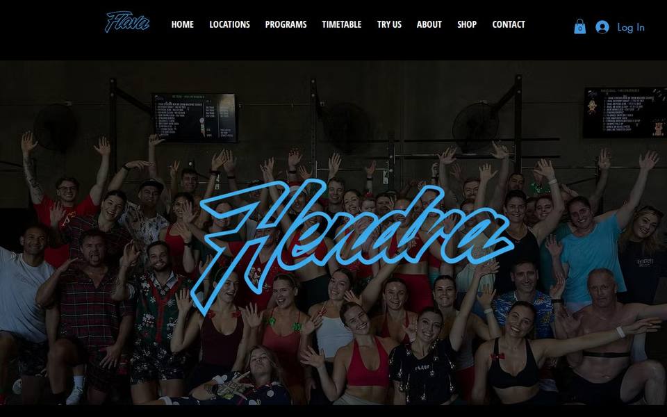 Flava Fit Hendra website