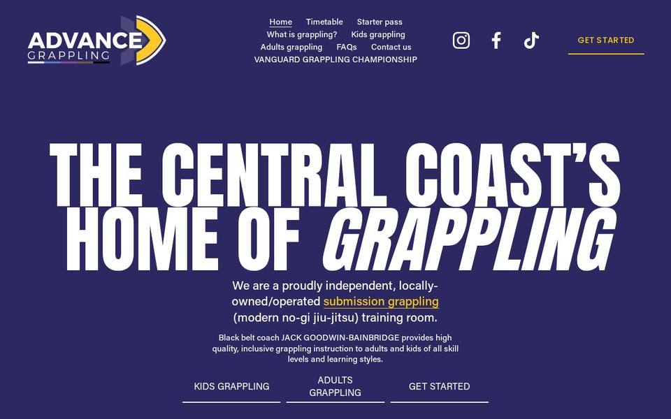 Advance Grappling website