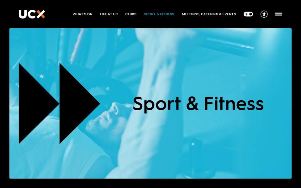 UCFitx Sport and Fitness website