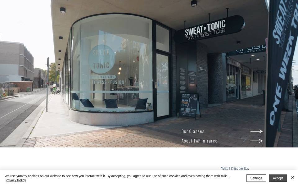 Sweat and Tonic Australia website