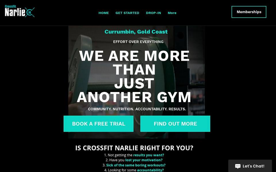 CrossFit Narlie website