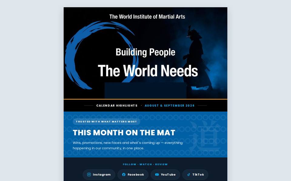 Life Martial Arts website