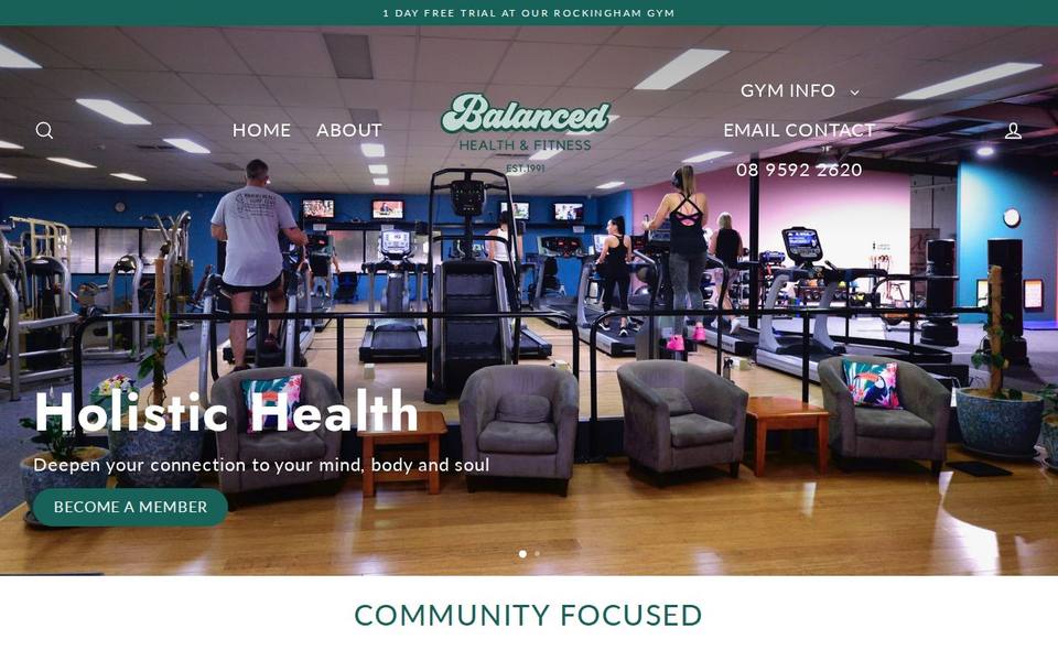Balanced Health & Fitness website