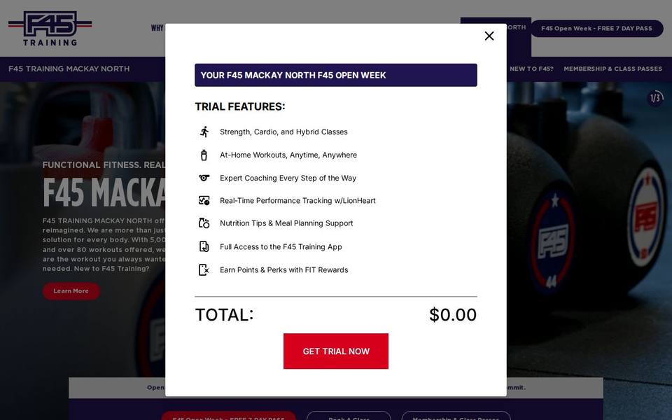 F45 Mackay North website