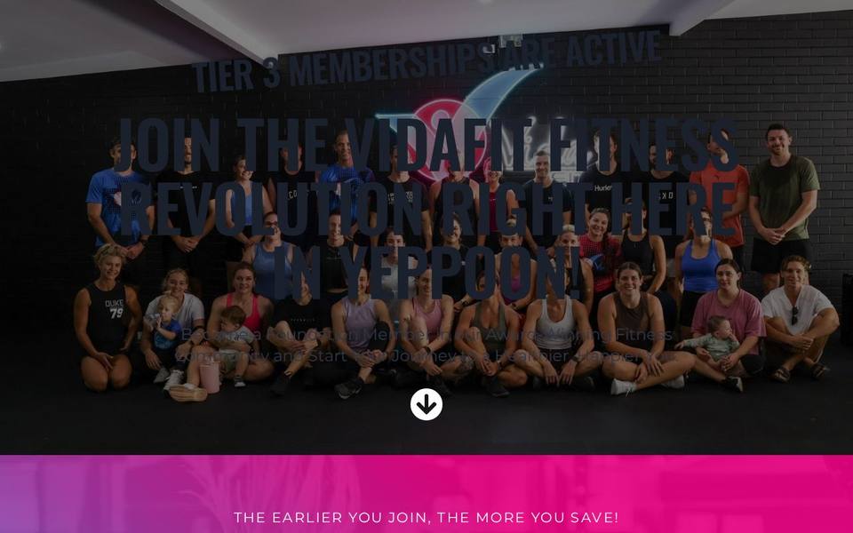 VidaFit Yeppoon website