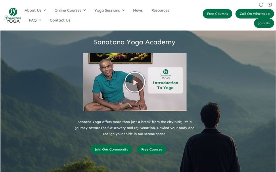 Sanatana Yoga Academy website