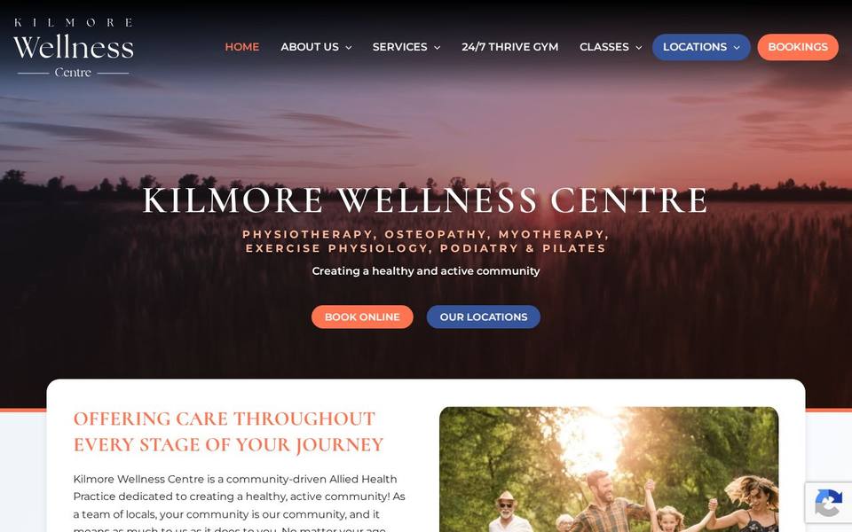 KWC Pilates Studio website