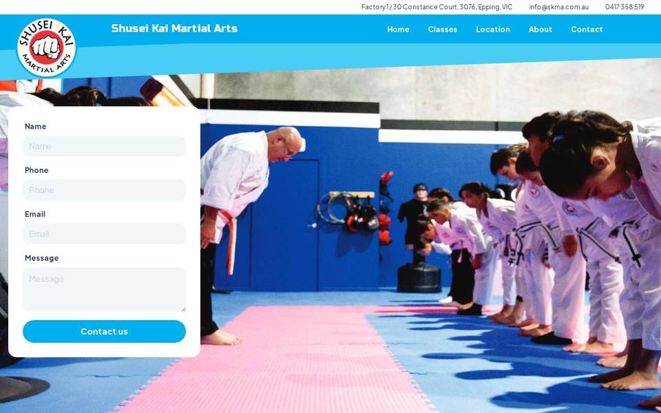 Shusei Kai Martial Arts website