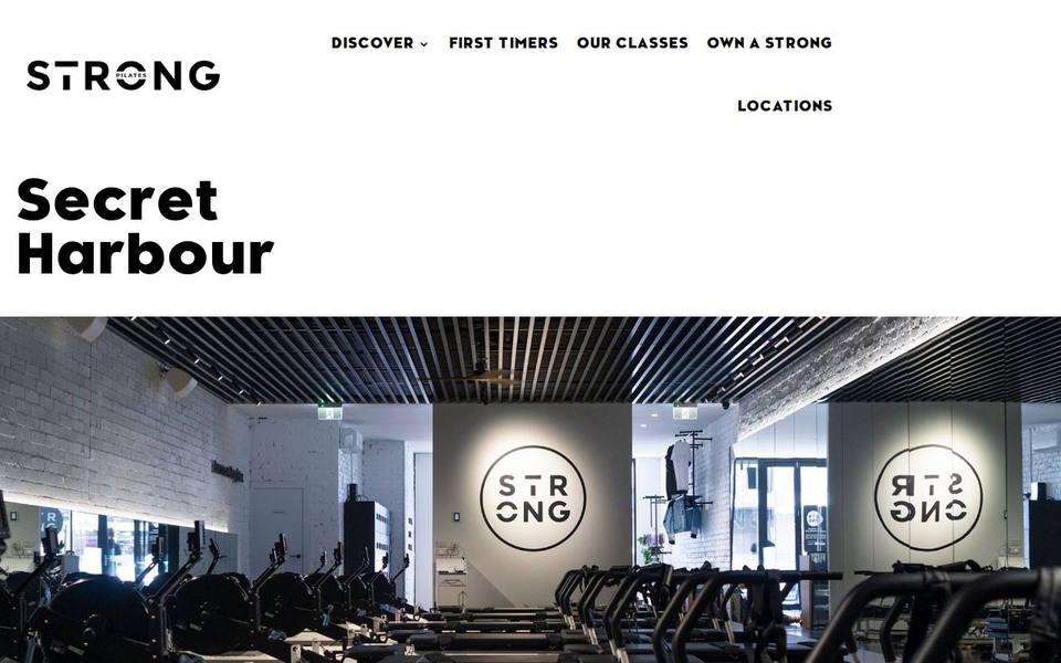 STRONG Pilates Secret Harbour website