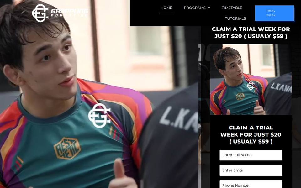 Grappling Education website