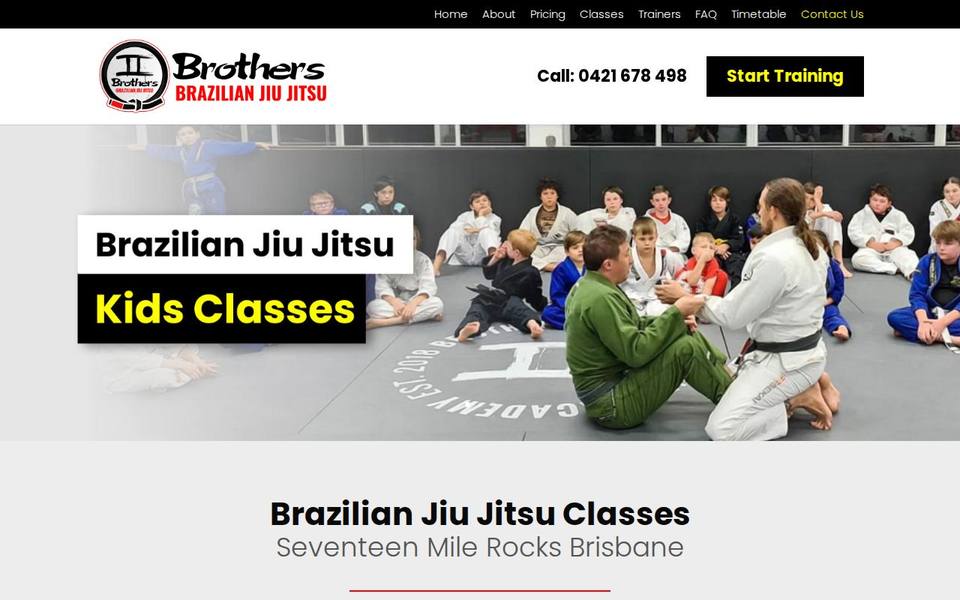 Brothers Brazilian Jiu Jitsu website