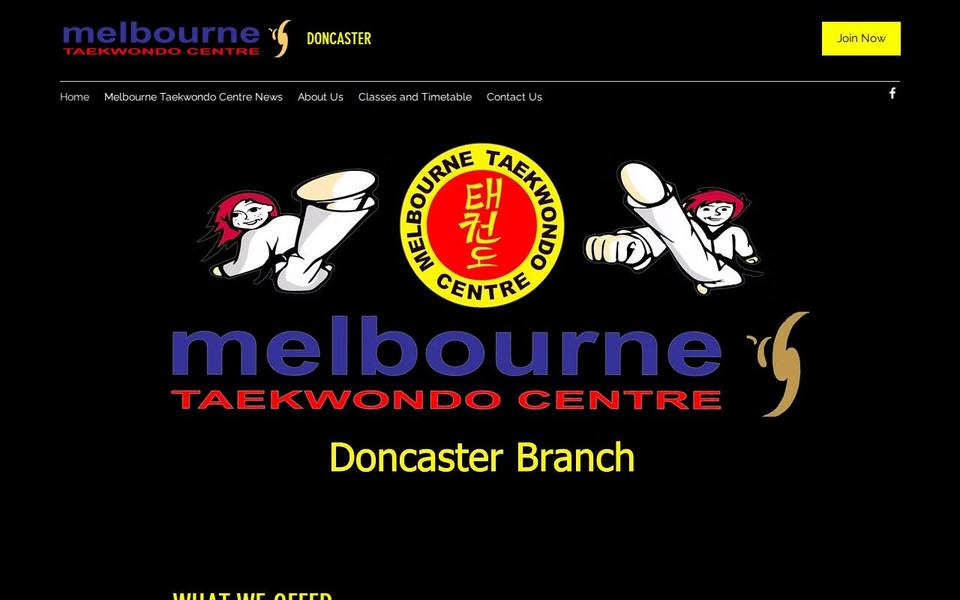 Melbourne Taekwondo Centre website
