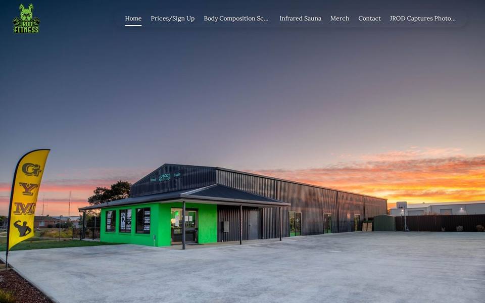 JROD Fitness 24/7 Gym website