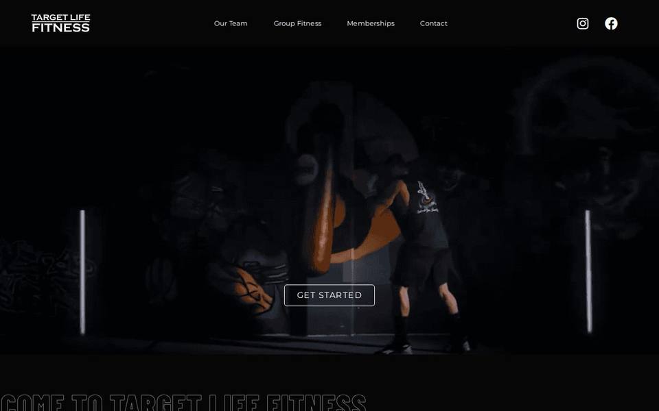 Target Life Fitness website
