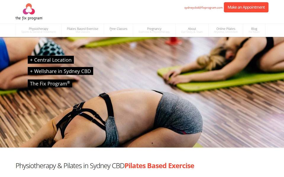 The Fix Program Sydney CBD website