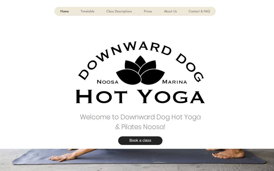 Downward Dog Hot Yoga | Noosa Marina website