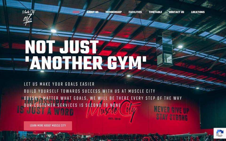 Muscle City website