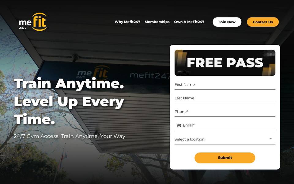 MeFit 24/7 website