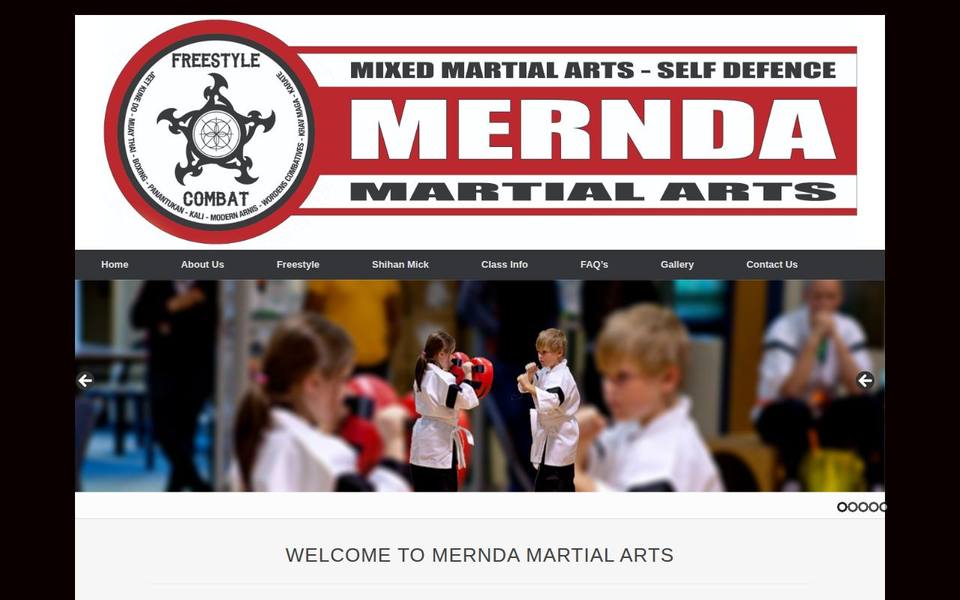 Mernda Martial Arts website