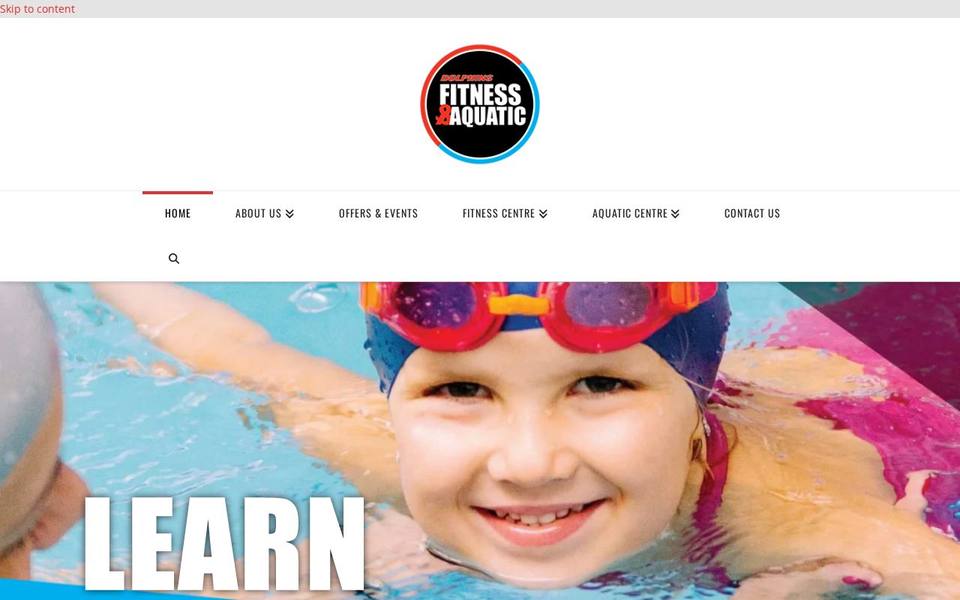 Dolphins Fitness and Aquatic website
