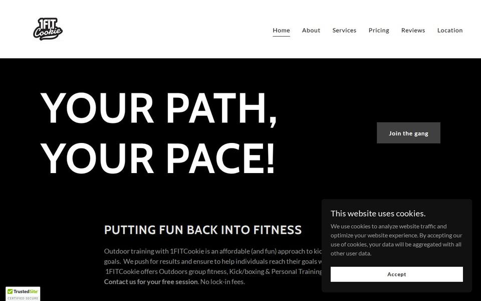 1FITCookie website