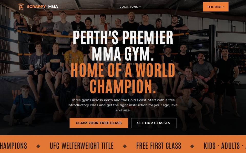 Scrappy MMA North website