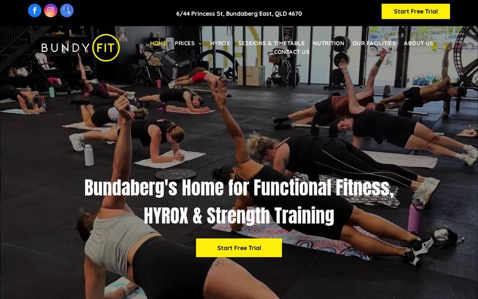 BundyFIT website