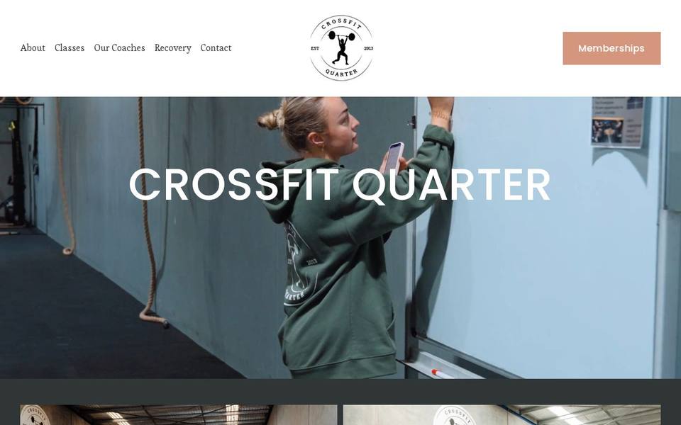 CrossFit Quarter website