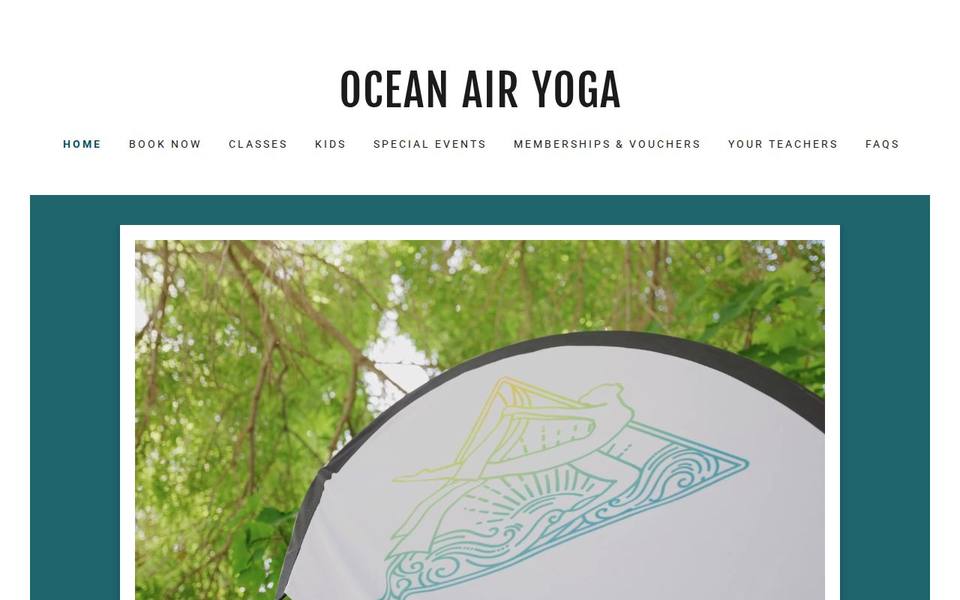 Ocean Air Yoga website